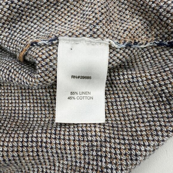 PENDLETON One Button Linen Cotton Blend Cardigan Size Medium Petite - Picture 5 of 6